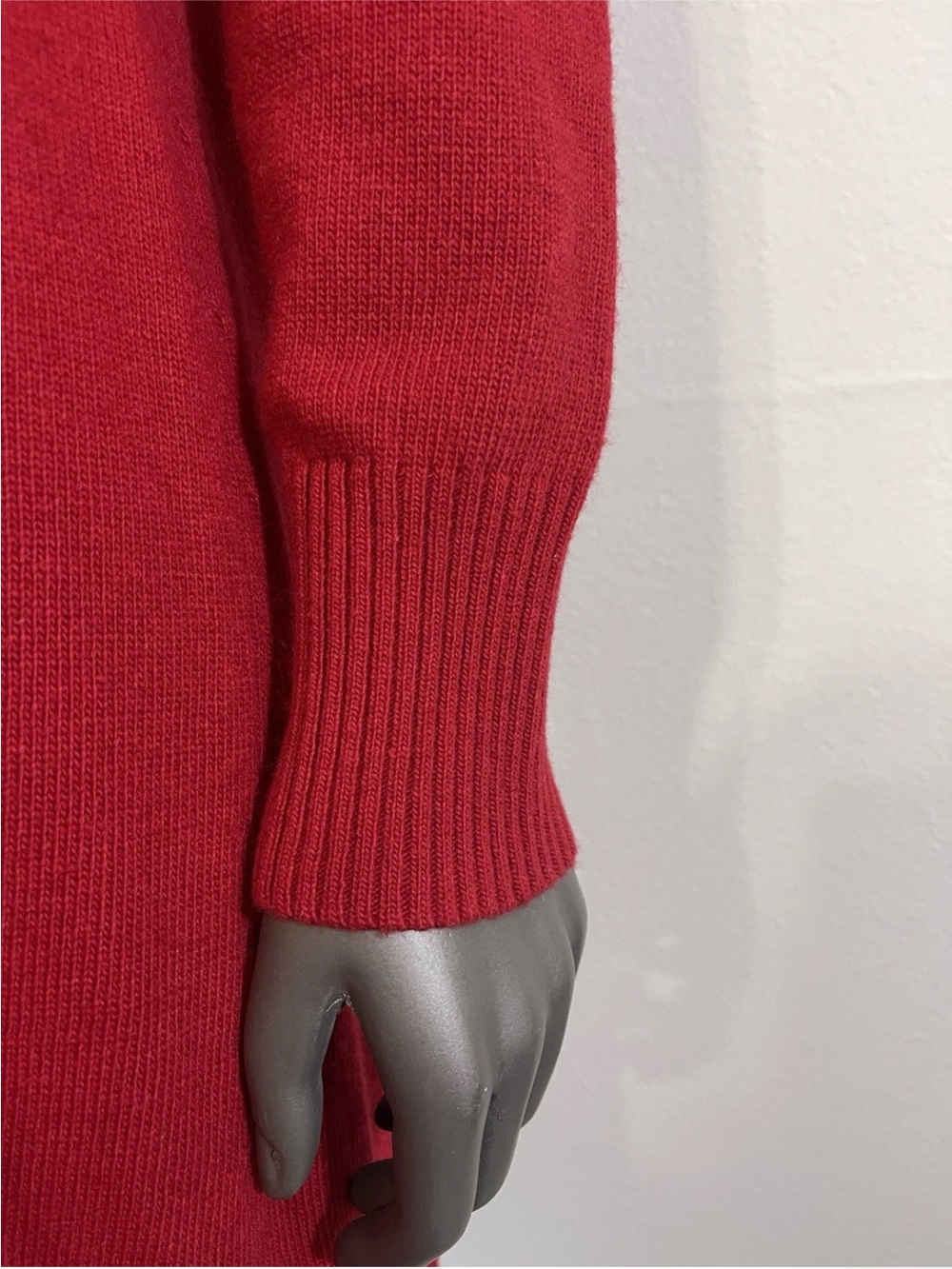 Banana Republic Dress Women’s L Red Sweater Luxury Cashmere Wool Blend Cowl Neck - Picture 6 of 10